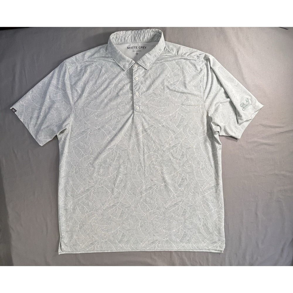 Matte Grey Colonial Golf Polo Men's 2XL Colonial‎ Country Club